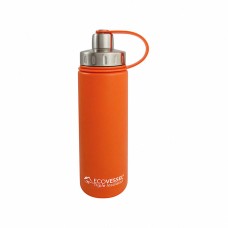 Eco Vessel Boulder Triple Insulated Water Bottle 20oz -Orange Blast